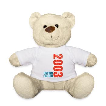 20th Birthday Boy Girl 20 Years 2003 Funny Gift - Teddy - Weiß - Vorne