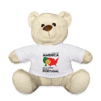 Né portugais Portugal États-Unis - Nounours - blanc - Devant