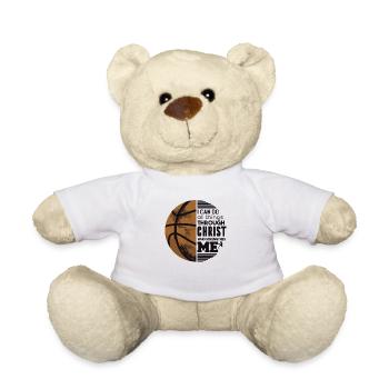 Basketball Tall Player Sports - Teddy Bear - white - Front