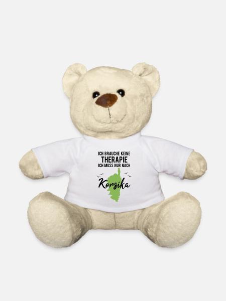 Korsika Spruch Frankreich Insel Urlaub Geschenk - Teddy - Weiß