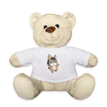 Esel zum Geburtstag für Kinder ein Geschenk - Teddy - Weiß - Vorne