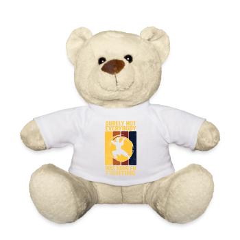 Sicherlich hat nicht jeder mit Kung Fu zu kämpfen - Teddy - Weiß - Vorne