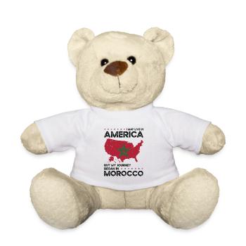Né marocain Maroc États-Unis - Nounours - blanc - Devant