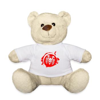 Samurai Samuraimaske Kriegermaske Oni Maske - Teddy - Weiß - Vorne