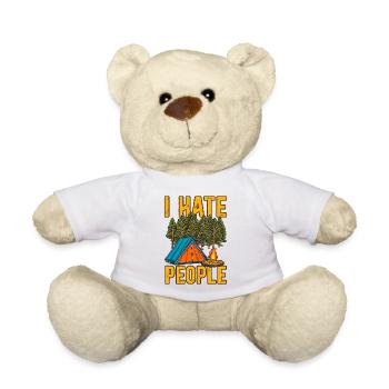 Ich hasse Leute, die campen - Teddy - Weiß - Vorne