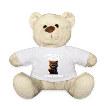 Ihr seid doch wieder ohne Aufsicht ich merk das - Teddy - Weiß - Vorne