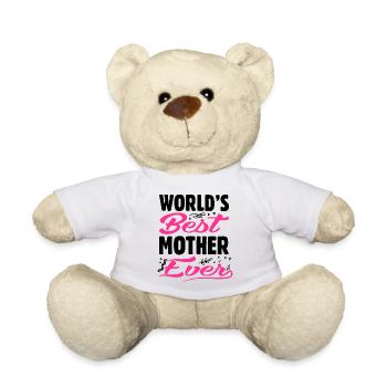 World's best mom, mom's day, mom is the best - Teddy Bear - white - Front