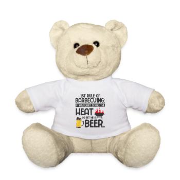 Grillparty Spruch Zum Grillen Grill - Teddy - Weiß - Vorne