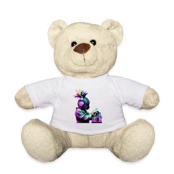 EDM Music Rave Festival Pineapple Techno - Teddy Bear - white - Front