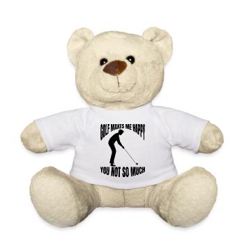 Golfers Golf Golf Club Golf Course Golf Sports - Teddy Bear - white - Front