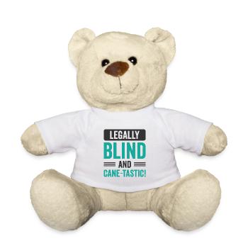 Conscience de la cécité aveugle en braille - Nounours - blanc - Devant