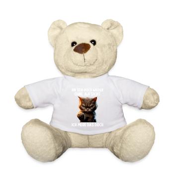 Ihr seid doch wieder ohne Aufsicht ich merk das - Teddy - Weiß - Vorne