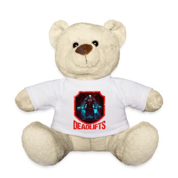 Deadlifts Gym Fitness Lustiges Training - Teddy - Weiß - Vorne