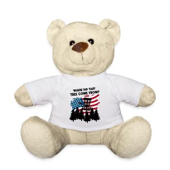Lustiger Discgolf-Spruch - Teddy - Weiß - Vorne