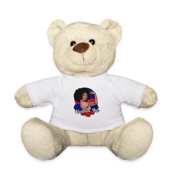 Haïti Drapeau Haïtien Femme Princesse I Cadeau - Nounours - blanc - Devant