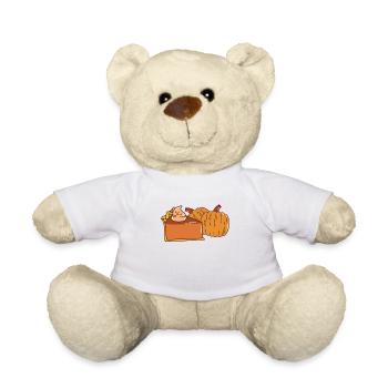 Pumpkin Spice Pie Foodie Whipped Cream Dessert - Teddy Bear - white - Front