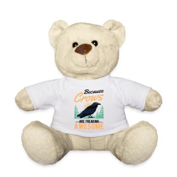 Parce que les corbeaux sont des corbeaux géniaux - Nounours - blanc - Devant