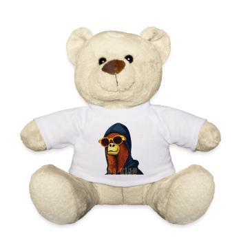 Be Kind Orangutan Hoodie - Teddy Bear - white - Front