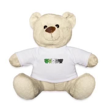 Aromantic Flag Pride LGBTQ Axolotl Aromantisch - Teddy Bear - white - Front