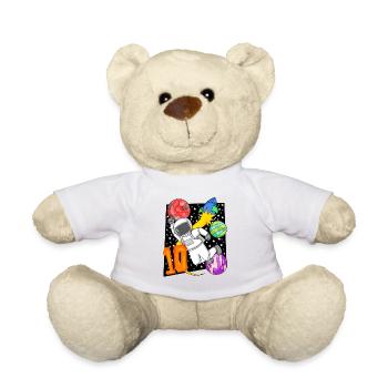 10 Jahre Geburtstag Junge Geschenk - Teddy - Weiß - Vorne