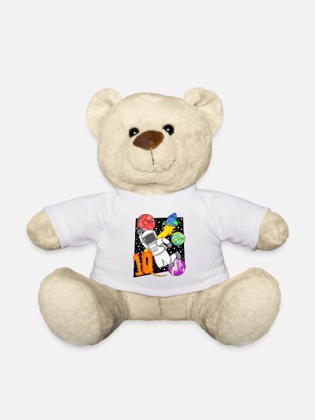 10 Jahre Geburtstag Junge Geschenk - Teddy - Weiß