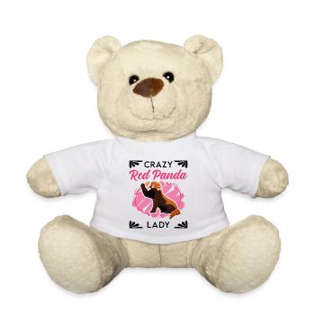 Crazy Red Panda lady Roter Panda - Nounours - blanc - Devant