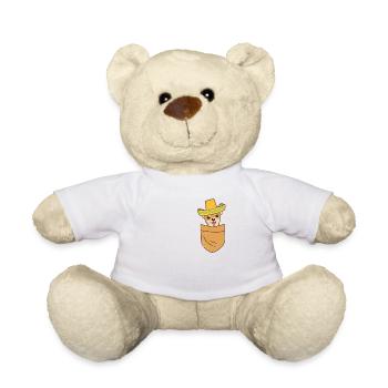 Mexican Chihuahua Feet Sombrero Cinco De May - Teddy Bear - white - Front
