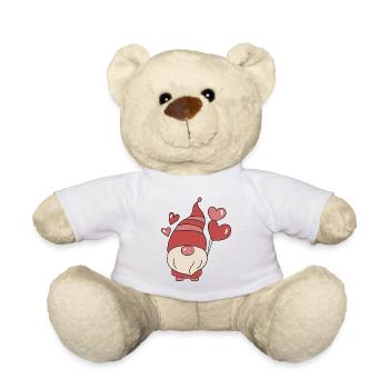 Valentine's Day Gnome - Teddy - Weiß - Vorne