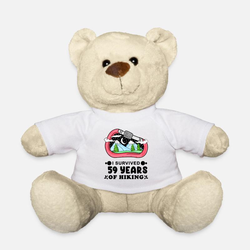 Mountain Wanderer 59e anniversaire 59 ans cadeau - Nounours - blanc