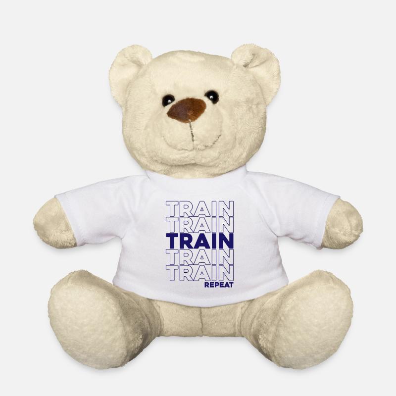 Train Train Train Repeat Workout Edition - Teddy - Weiß