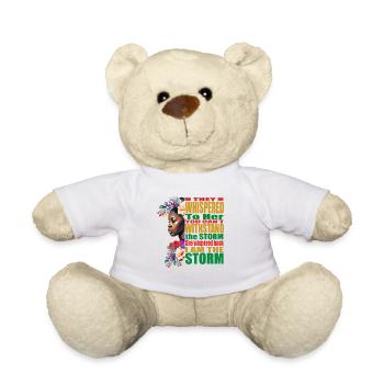 Storm BLM Black African Pride Black History Month - Teddy Bear - white - Front