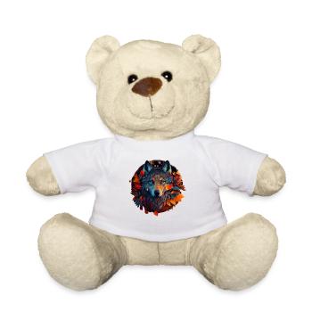 Wölfe Silhouette Naturschutz Tierschutz Wolf - Teddy - Weiß - Vorne