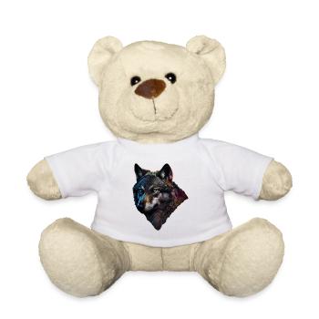 Wölfe Silhouette Naturschutz Tierschutz Wolf - Teddy - Weiß - Vorne