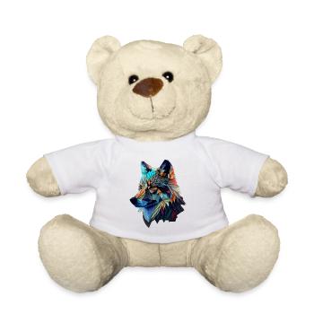 Wölfe Silhouette Naturschutz Tierschutz Wolf - Teddy - Weiß - Vorne