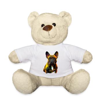 Français Bulldog Frenchie Französische Bulldogge - Nounours - blanc - Devant