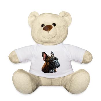 Français Bulldog Frenchie Französische Bulldogge - Nounours - blanc - Devant