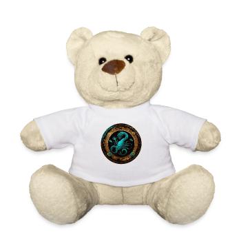 Portez votre signe du zodiaque astrologique avec fierté: Scorpion - Nounours - blanc - Devant