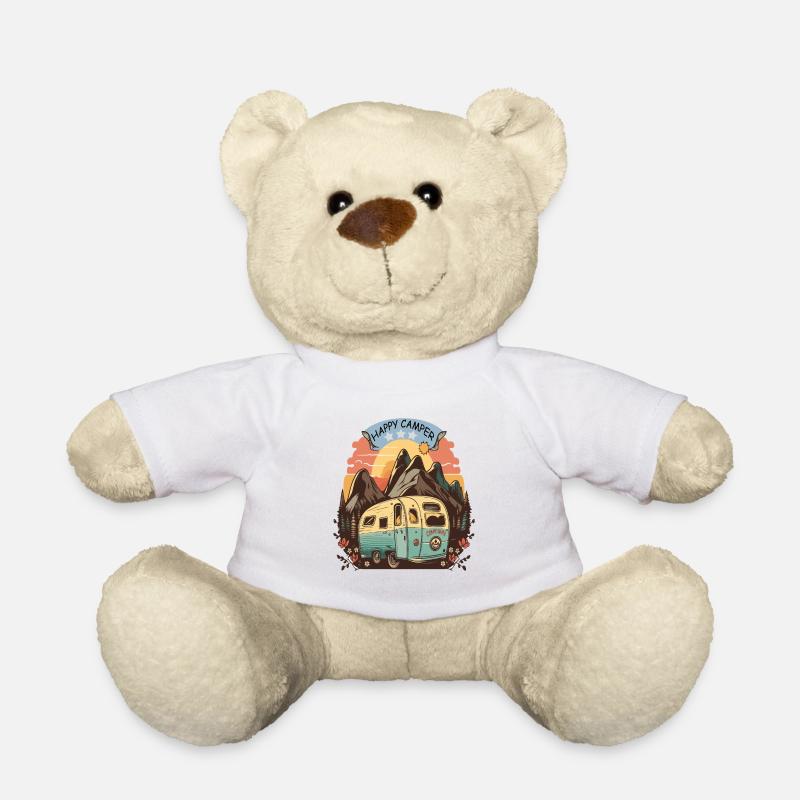 happy camper - Teddy Bear - white