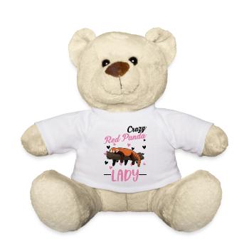 Crazy Red Panda lady Roter Panda - Nounours - blanc - Devant