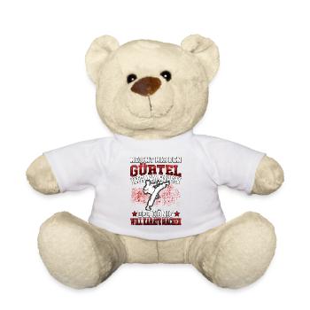 König will Karate Karateka asiatischer Kampfsport - Teddy - Weiß - Vorne