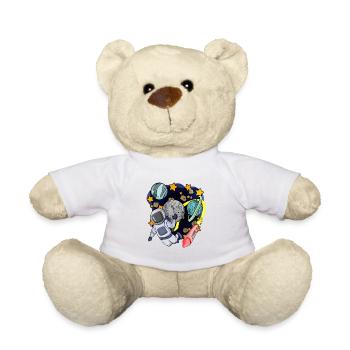 Astronaut im Weltall - Teddy - Weiß - Vorne