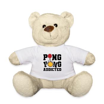 Ping Pong Süchtig - Teddy - Weiß - Vorne