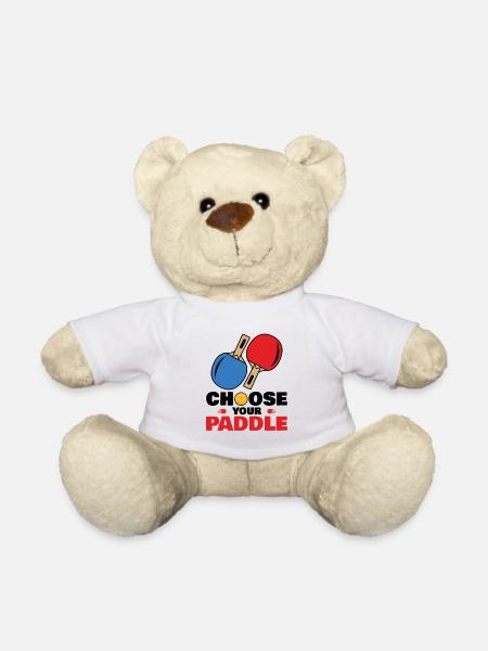 Wähle deinen Tischtennisschläger - Teddy - Weiß