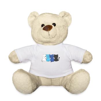 transmasc Flag Pride LGBTQ Cute Cat Bunch - Teddy Bear - white - Front