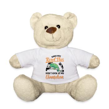 Caméléon Cadeau Caméléon - Nounours - blanc - Devant