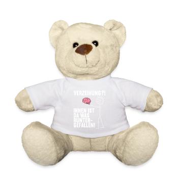 Dir ist da was runtergefallen Gehirn - Teddy - Weiß - Vorne