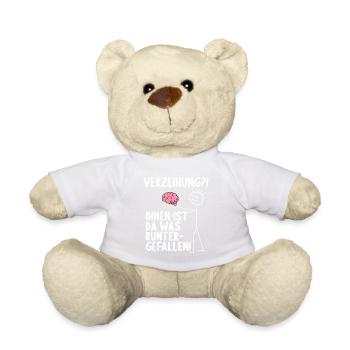 Dir ist da was runtergefallen Gehirn - Teddy - Weiß - Vorne