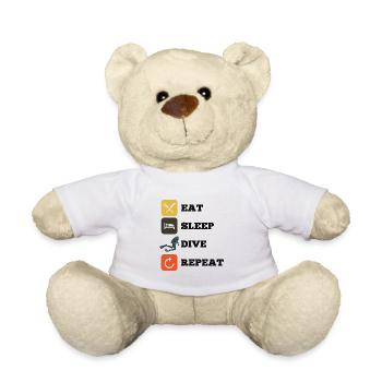 Apnoetaucher Freitaucher Taucher - Teddy - Weiß - Vorne