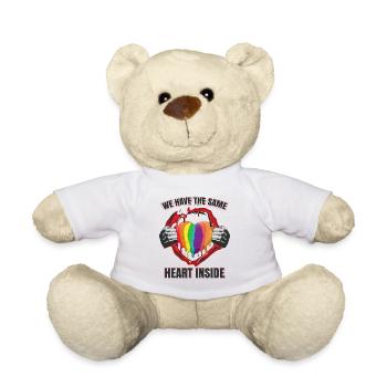 Wir haben das gleiche Herz im Inneren - Teddy - Weiß - Vorne