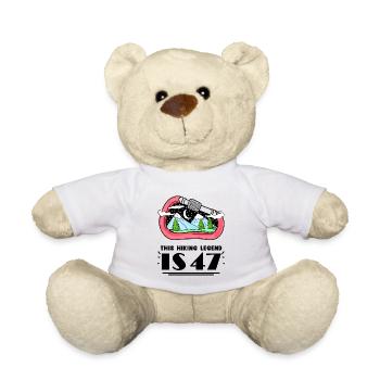 47th birthday mountains 47 years old mountain hiking - Teddy Bear - white - Front